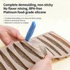 6 Cavity Long Silicone Cake Mould For Baking Even Dessert Home Or Parties