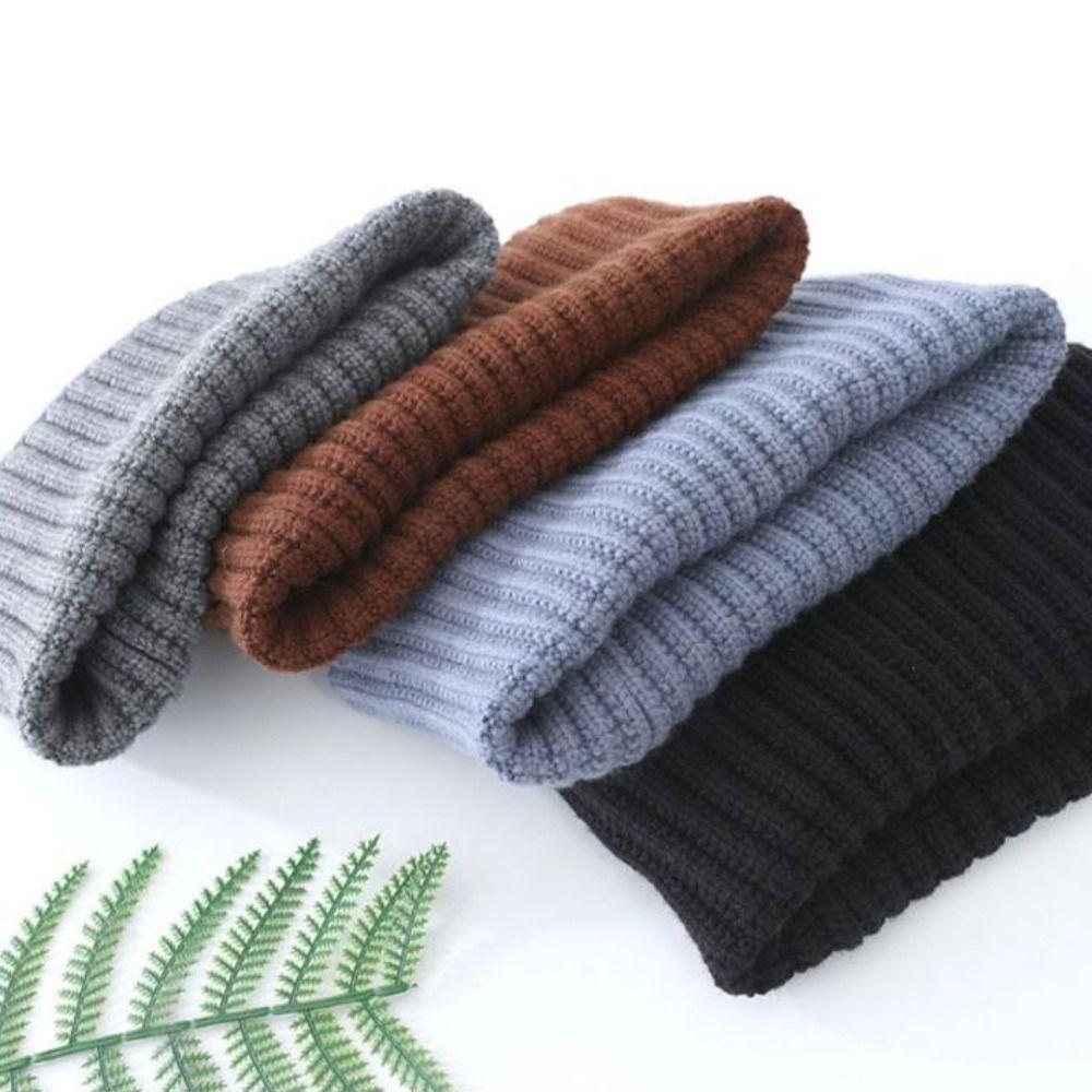 Warm Cervical Collar Knitted Knitted Scarf Fashion Winter Scarf  Men Women