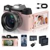 Cross-Border R10: 5K HD Retro WiFi Camera, Flip Screen, 16x Zoom, Anti-Shake, Beauty Mode.