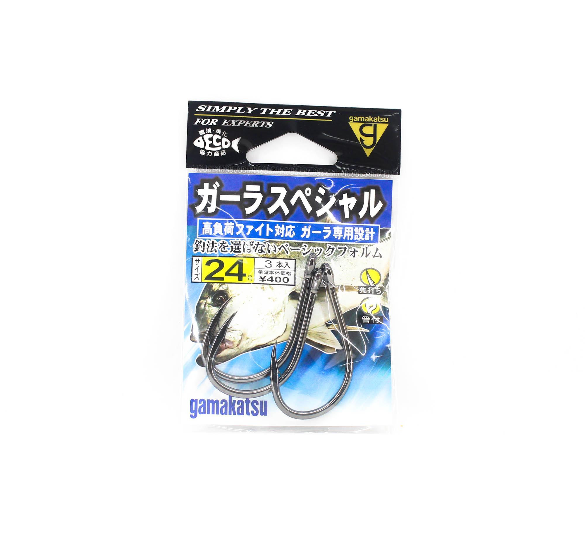 Gamakatsu 68847 Bara Gara Hook Special NSB Size 24, 3 Per Pack (8537)