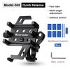 WEST BIKING Mobile Phone Support Holder Quick Release Bike Phone Mount With Additional Colorful Anti Slip Protection Strips Set