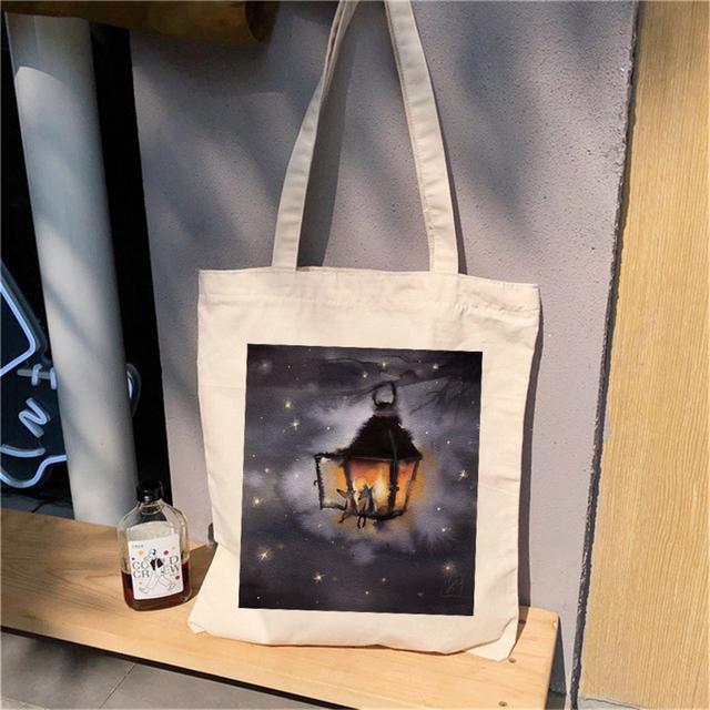 Kawaii женские повседневные сумки-шопперы, простота, большая вместимость, женская хлопковая сумка, холщовая сумка-тоут, сумки для покупок, тканевые ручные сумки для девочек-кошок 25*30cm