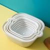 Double-Layer Drain Basket: Multifunctional Vegetable Washer & Fruit Storage Plate
