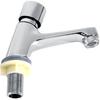 Bathroom Sink Taps, Public Kitchen Bathroom Chrome Plated Self Closing Water Saving Time Delay Basin Sink Tap Faucet.