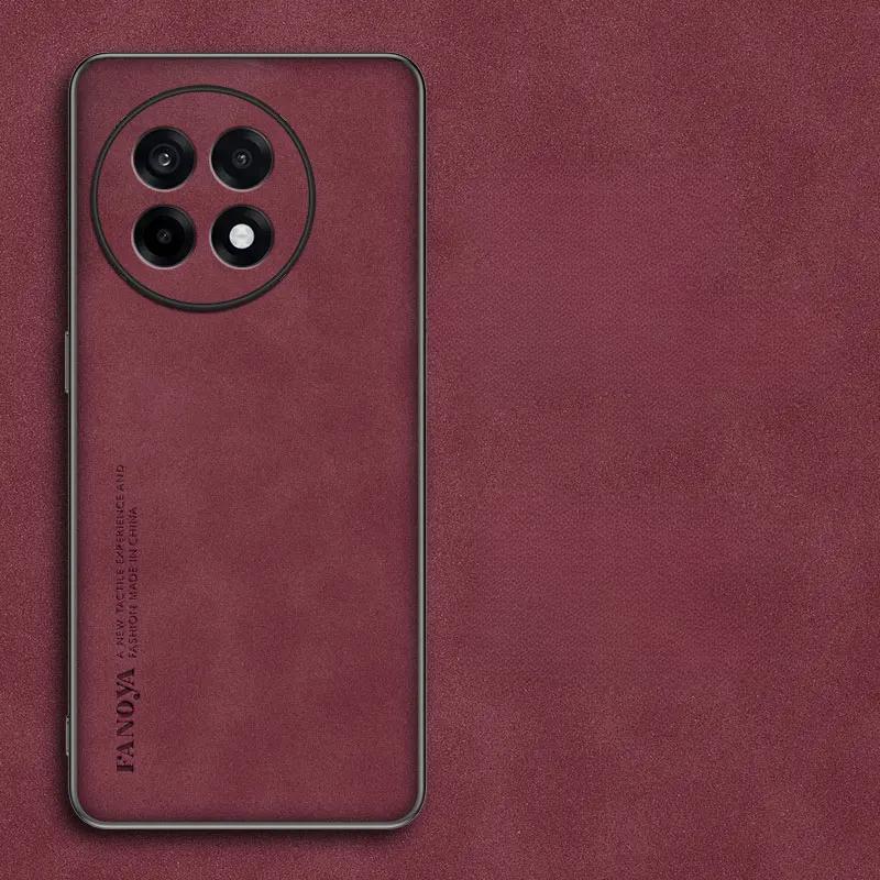 Πολυτελής Δερμάτινη Θήκη Skinsheep για Oneplus ACE 5 Pro ACE5 Ματ Σιλικονούχο Κάλυμμα για Oneplus ACE 5pro ACE 3V 3 Pro 1+13R TPU Αντικραδασμικός Προφυλακτήρας