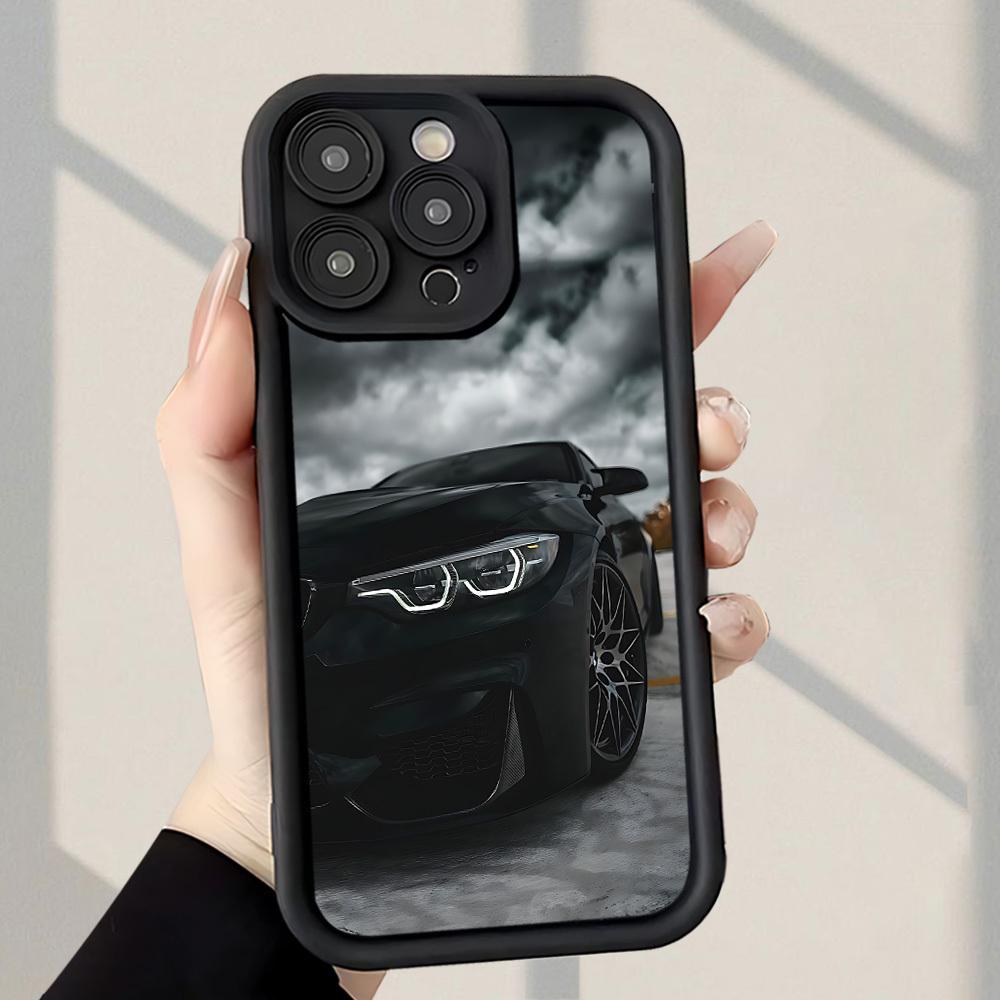 Sports Car Design Phone Case for iPhone 17 16 15 14 13 12 11 Pro/ Max /Plus Anti-fall and Shockproof Back Cover