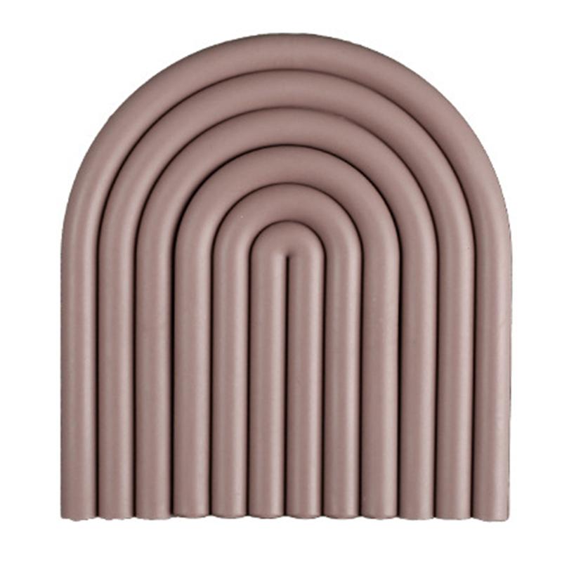 Rainbow Shape High Temperature Resistant Coaster Dining Table Mat Insulation Pad