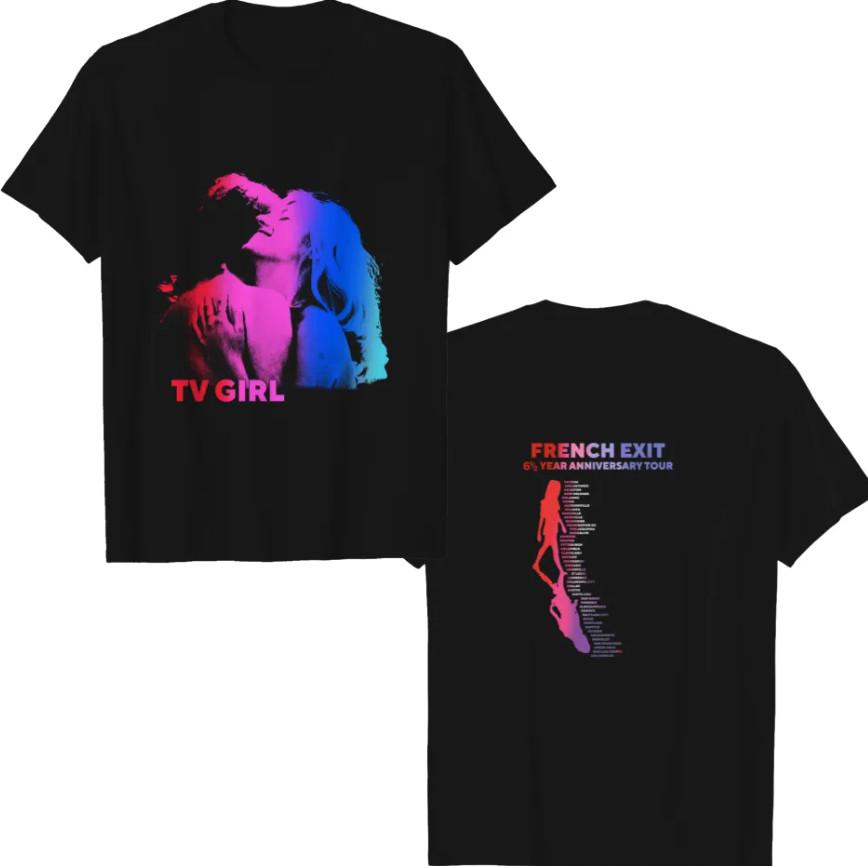 

Винтажная футболка TV Girl, тяжелая, мужская - Черная, унисекс XXL