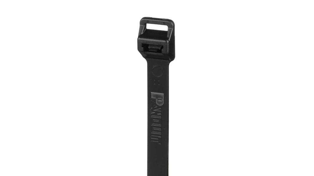 Panduit Release Ties, Removable Nylon Cable Ties, Weather-Resistant Black, Pack of 100 (PRT6EH-C0)