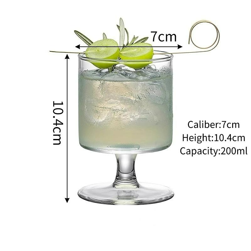 

Straight Glass Goblet, Creative Cocktail Glasses Cups,Thin Juice Glasses Cup, Transparent Champagne Cold Drink Glass Cup 1pc