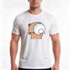 Cute Dudu Is Enjoy Meals With Bubu Tshirt Summer Casual Cotton Tee Oversized Streetwear Tops Vintage Graphic Print