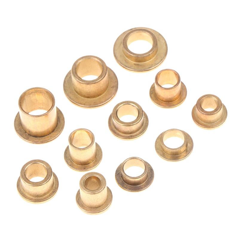 5Pcs Flanging Self Lubricating Bearing Stepped Oil Guide Sleeve Premium Metal for Agricultural Motor Equipment Noise Reduction