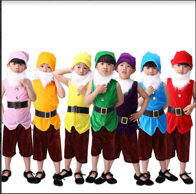 Children's Snow White & Seven Dwarfs Play Costumes: Prince, Hunter, & Magic Mirror Outfits