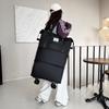 Large Capacity Multifunctional Trolley Handbag: Portable Travel, Business Trip & Maternity Storage Solution with Removable Wheels