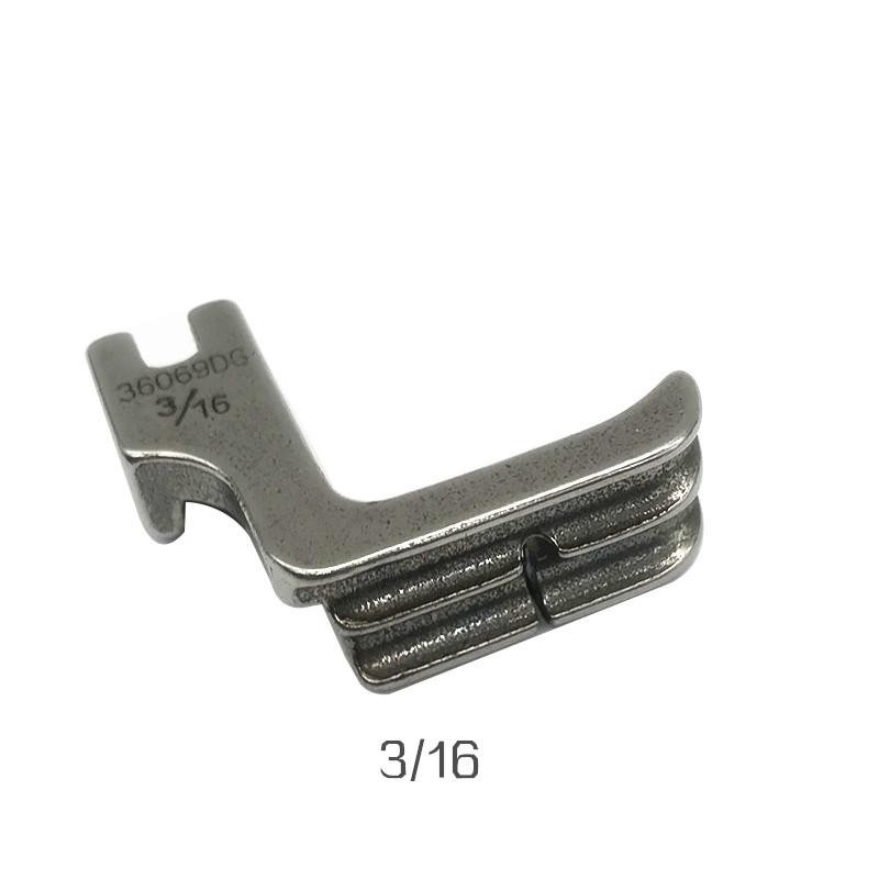36069DG 1/8 3/16 1/4 Lockstitch Sewing Machine Double Groove Presser Foot Industrial Dual-Purpose Embedded Presser Foot Cotton