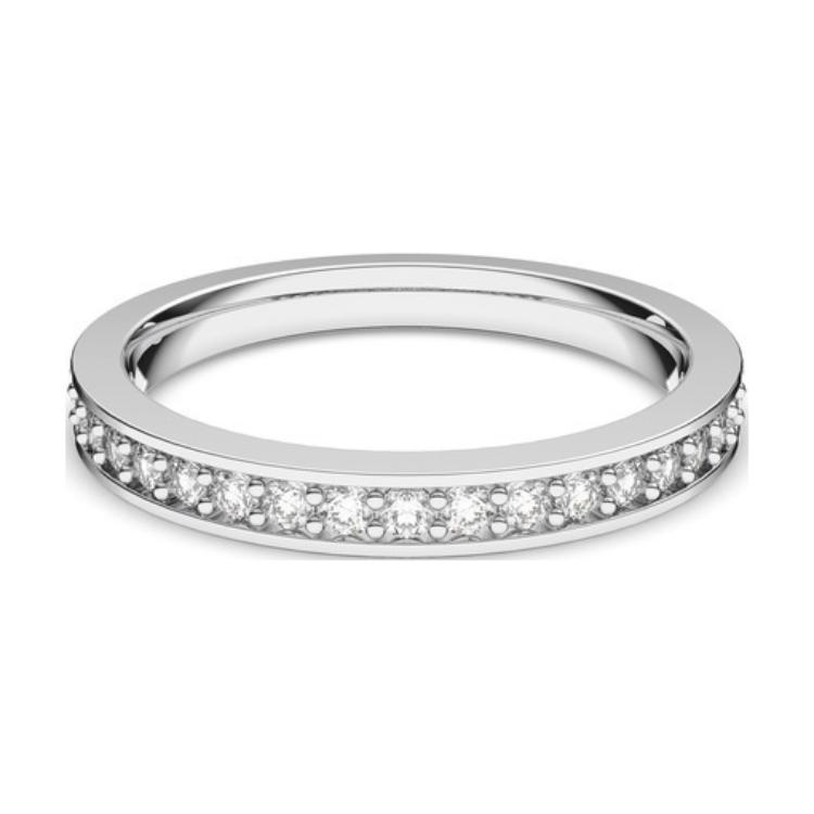 Swarovski Inlaid Design Zirconia Ring Men rings Silver 1121068 Box (Random Color)