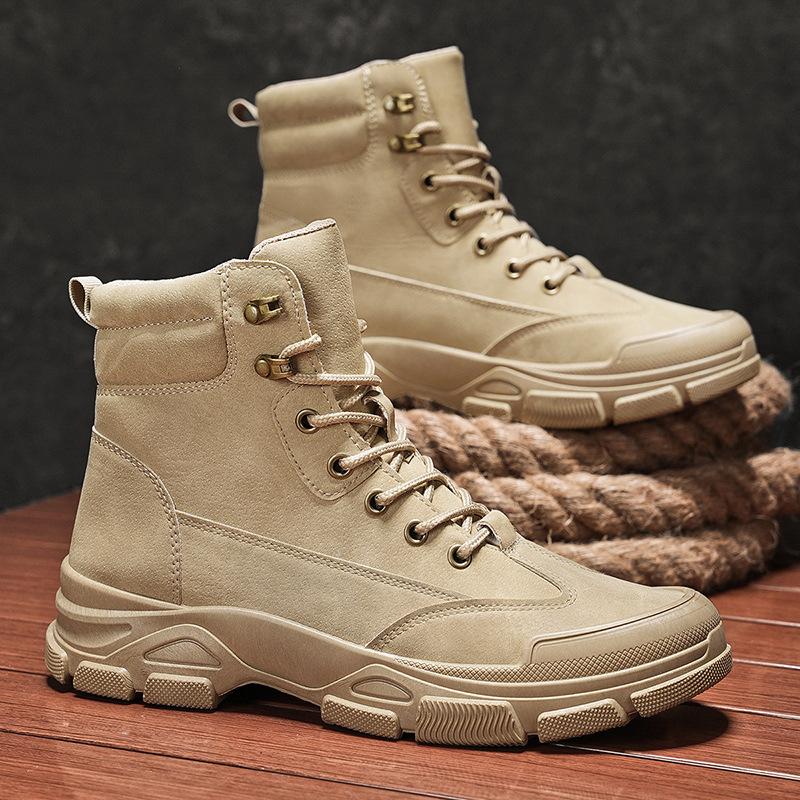 

Large size Martin boots men s new men s shoes non-slip and wear-resistant boots men s casual shoes men s shoes 48 хакі