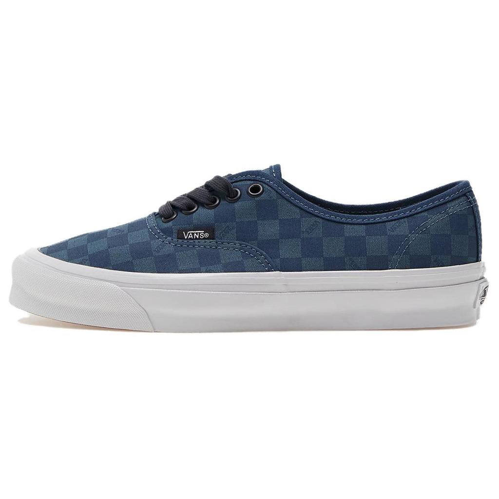 Vans OG Authentic LX Checkerboard - Navy Unisex Sneakers Blue VN0A5FBDNVY