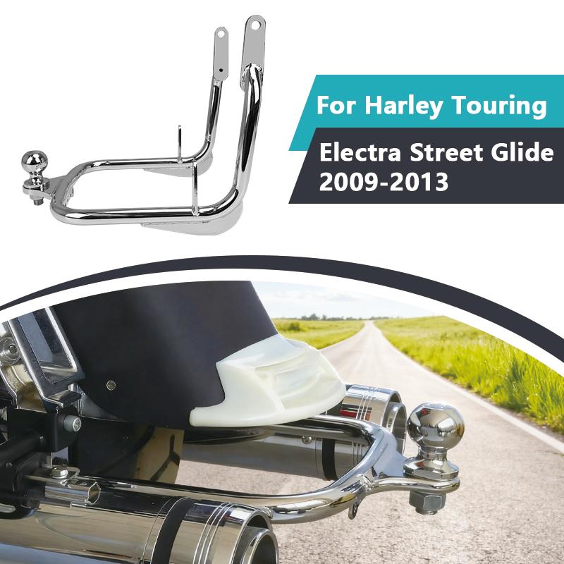 Motorcycle Chrome Trailer Tow Hitch Receiver For Harley Touring Electra Road King CVO Street Glide Road Glide 2009-2023