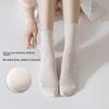 5 Pairs of Female Spring and Summer Thin Agaric Lace Sweat Absorbing Breathable Boneless Long Tube Pile Socks