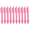 10Pcs Retractable Ballpoint Pen Plastic Ballpoint Pen Press to Open Close Ergonomic Grip Writing Pen for Students