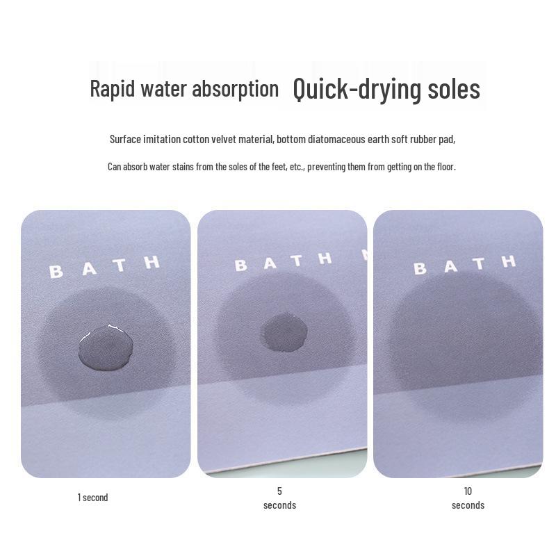 Diatomaceous Earth Non-Slip Quick-Dry Absorbent Bathroom Mat