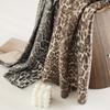 Autumn and Winter Ethnic Style Leopard Print Short Tassel Woven Imitation Cashmere Fleece Scarf Women's Warm Shawl Scarf Neck Scarf