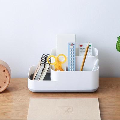 Desktop-Organizer aus Kunststoff, unterteilt in Make-up, platzsparend, platzsparend, Organizer, Make-up-Organizer, Make-up-Organisation, Aufbewahrungsbox