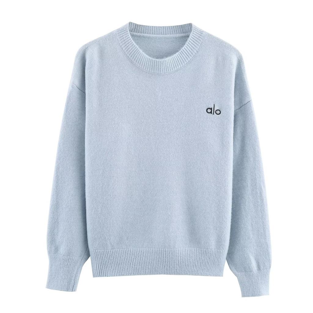 European and American style, new women's clothing, foreign style, fashionable, casual style, embroidered letter knitted sweater