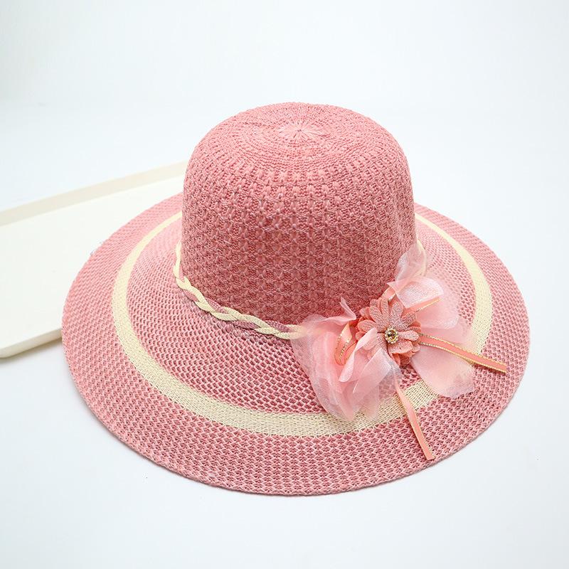 Women's Straw Hat with Large Brim, Summer Shading, Sweet and Versatile Cool Hat, Seaside Beach Hat, Sunscreen Hat, Women's Model