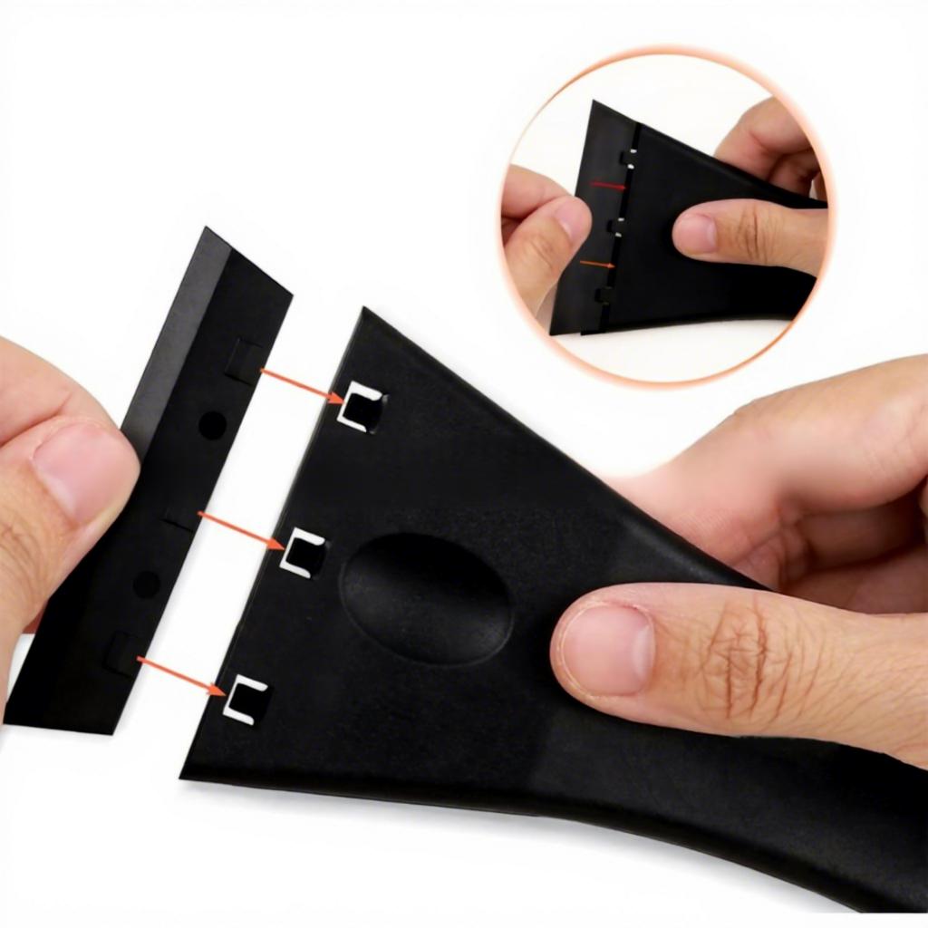 Guanghuan Car Film Residue Glue Removal Scraper Tool with Plastic Shovel Knife for Floor Cleaning