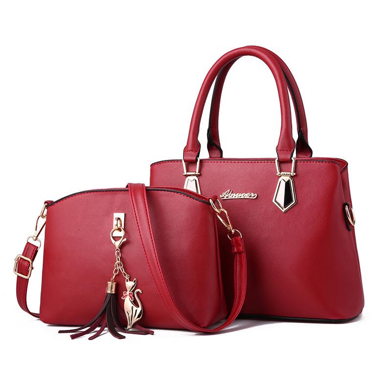 New child and mother fashion portable shoulder bag, one large-capacity two-piece set, women's bag, women's bag.