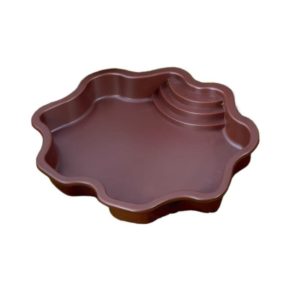 Plastic Turtle Bathing Tub Large Capacity Turtle Feeding Dish Ramp Turtle Bathtub  Aquarium