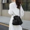 Nylon Small Satchel Multi-Pocket Lightweight Hand Bucket Bag Women's Shoulder Crossbody Bag