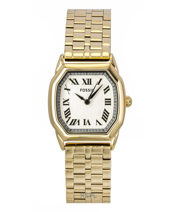 

Женские часы Fossil Harlow из нержавеющей стали золотистого тона с кремовым циферблатом, кварцевые, ES5361 кремовый