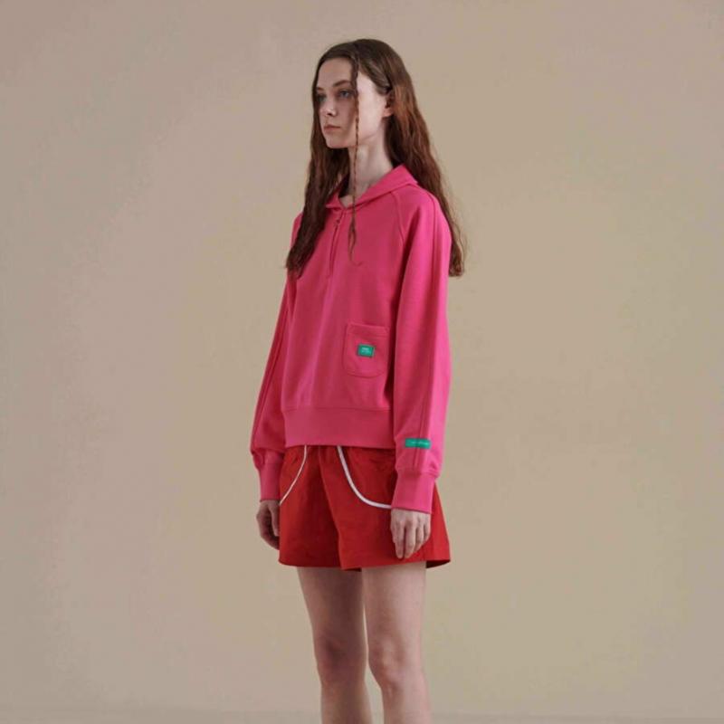BBC EARTH Women S Half Zip Crop  Pink 
