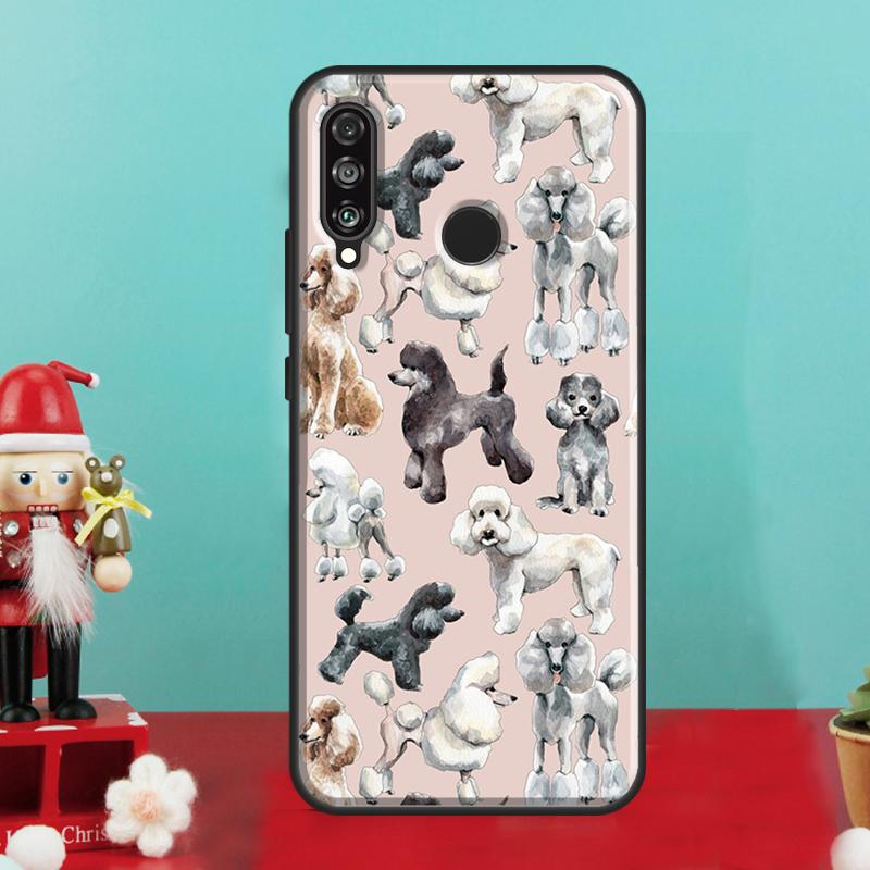 Cartoon Poodle Dog For Huawei Nova 9 10 SE 12i 12s 11i 8i Y90 Y60 Y70 Y72 Y73 Y61 Y91 P60 Pro P30 P40 Lite Case
