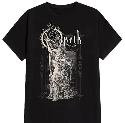 Vintažiniai Opeth grupės marškinėliai, stora medvilninė juoda marškinėlių kopija