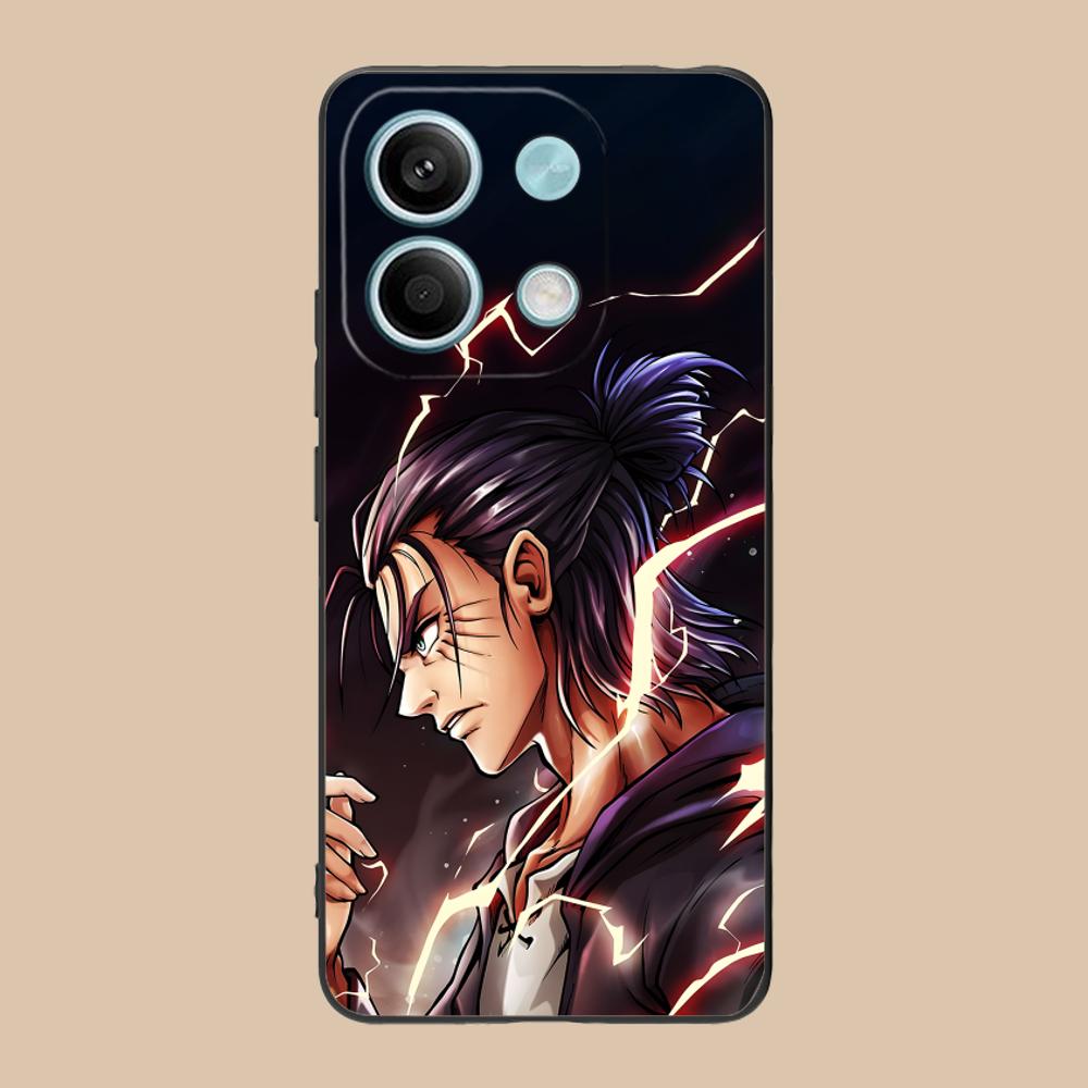 AOT Eren Yeager Matte TPU Mobile Phone Case for POCO M7 M6 M5 M4 M3 X7 X6 X5 X4 X3 Pro GT 5G Colorful Printing Cover