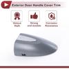 1 Pcs Exterior Door Handle Cover Trim for Jaguar XJ 2010-2019 Door Handle Cover No.C2D32290LML Gray ABS