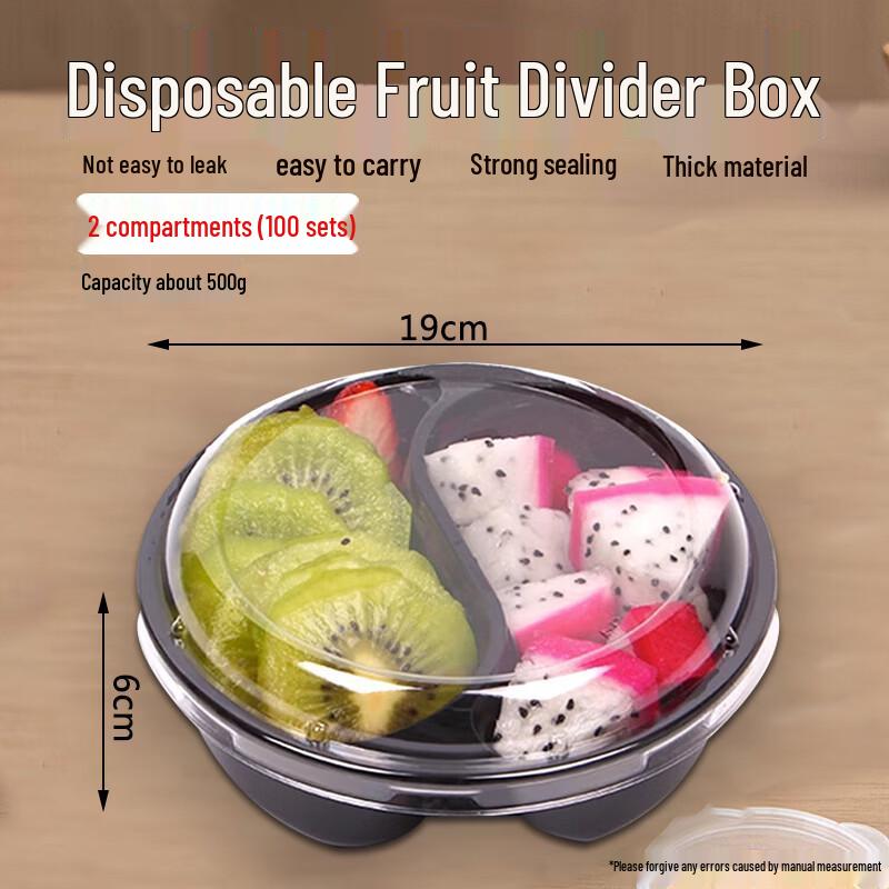 

Homeglen Disposable Divided Food Containers with Lids
