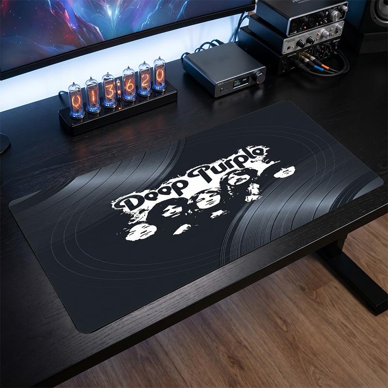 Deep Purple Print Large Mouse Pad Smooth Surface Anti?Slip Desk Mat For Gaming Office Laptop Decoration
