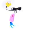 New Sound-sounding Mouse and Cat Hanging Door Toy Swing Cat Playmaker with Butterfly Elastic Rope Chirping Mouse