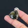Birnenförmiger Labradorit Edelstein 925 Silber Hochzeitstag Trendiger Anhänger Schmuck