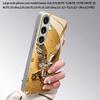 Gold Eagle Diamond-Encrusted 2D Phone Case for Samsung S26 S25 S24 S23 S22 S21 S20 A56 A36 A16 - Glass Protective Cover