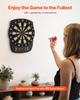 Electronic Dart Board, 336mm Target Dartboard with 43 Games & 200+ Variations for Up to 8 Players, 6 Dart Shafts with Flights & 50 Soft Tips, Color