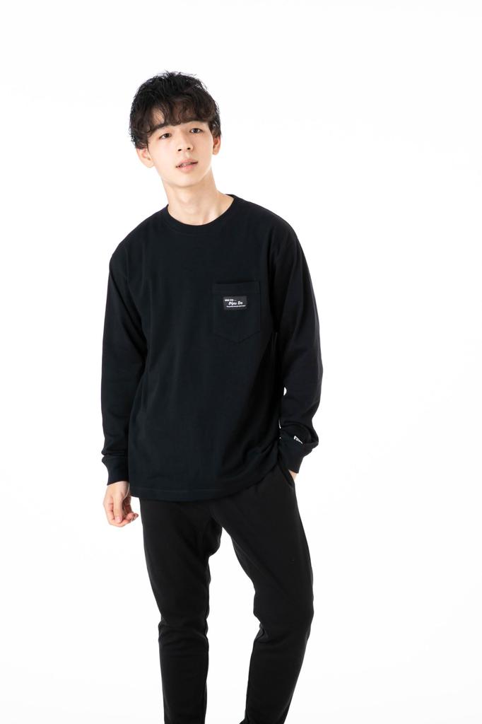 New Era Long Sleeve Cotton Pocket Size Solid BLACK ONSPOTZ and Stylish Small and Large Sizes Gift Idea T-Shirt, L/S Tee, 12325222, N139LG088, Black,