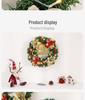 Large 30/40cm Christmas Flower Wreath for Home, Window, or Hotel Decor