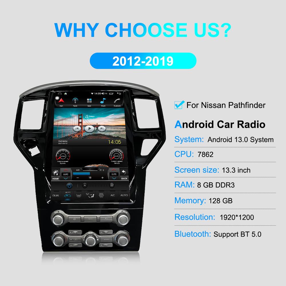 Nissan Pathfinder 2012-2019 Android Central Control Navigator System
