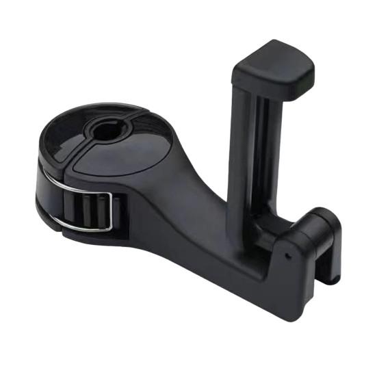 Car Headrest Hidden Hook 360-Degree Rotation Easy To Install Adjustable Hanger Rear